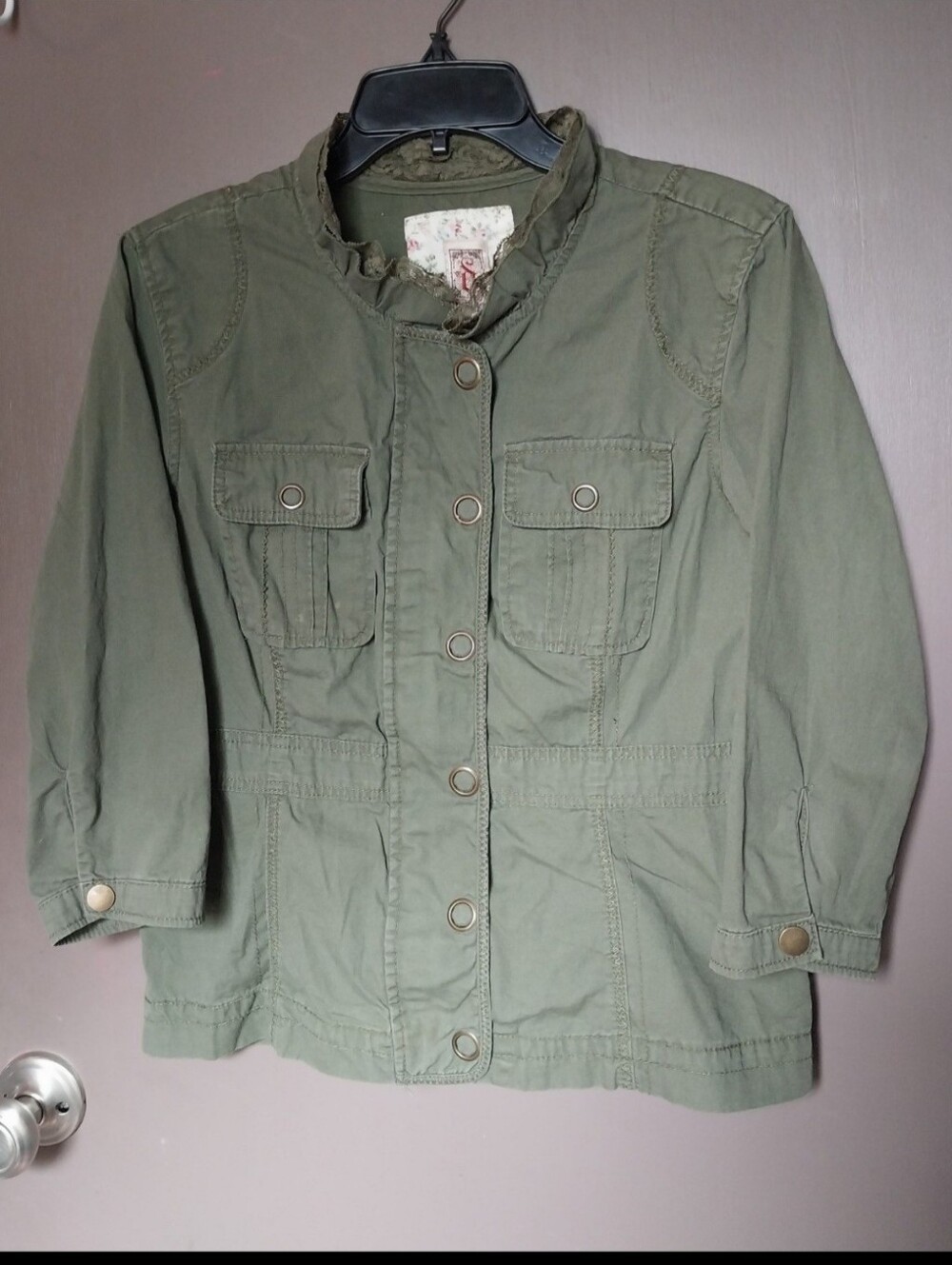 Decree Olive Green Utility Style Jacket